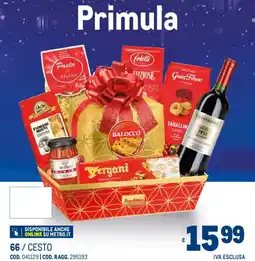 Metro Primula offerta