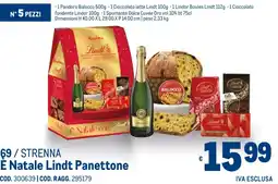 Metro É Natale Lindt Panettone offerta