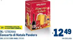 Metro Concerto di Natale Pandoro offerta