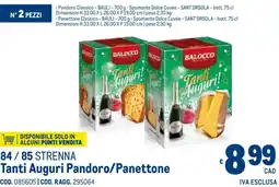 Metro Tanti Auguri Pandoro/Panettone offerta