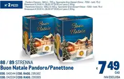 Metro Buon Natale Pandoro/Panettone offerta