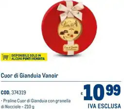 Metro Cuor di Gianduia Vanoir offerta