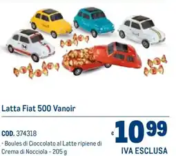 Metro Latta Fiat 500 Vanoir offerta