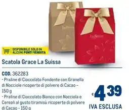 Metro Scatola Grace La Suissa offerta