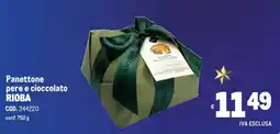 Metro Panettone pere e cioccolato RIOBA offerta
