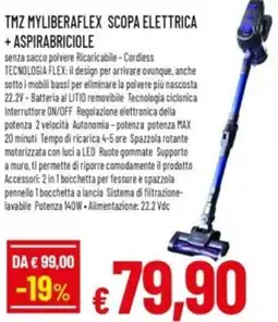Famila TMZ MYLIBERAFLEX SCOPA ELETTRICA + ASPIRABRICIOLE offerta