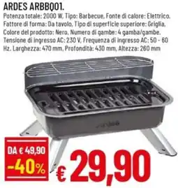 Famila ARDES ARBBQ01 offerta