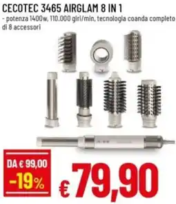 Famila Cecotec 3465 airglam 8 in 1 offerta