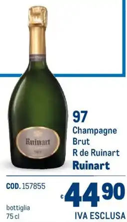 Metro Champagne Brut Ruinart offerta