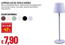 Famila Lampada led da tavolo aurora offerta