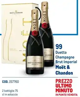 Metro Duetto Champagne Brut Imperial Moët & Chandon offerta