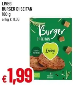 Famila Liveg burger di seitan offerta