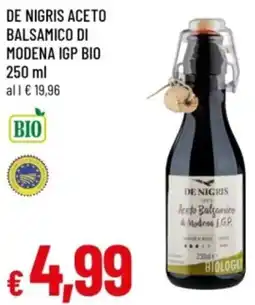 Famila De nigris aceto balsamico di modena igp bio offerta