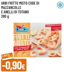 Famila Arbi fritto misto code di mazzancolle e anelli di totano offerta