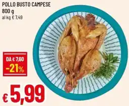 Famila Pollo busto campese offerta