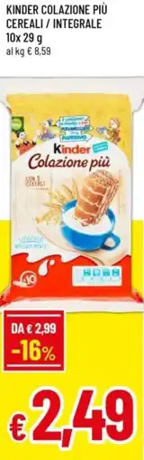 Famila Kinder colazione più cereali / integrale offerta