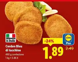 Lidl Cordon Bleu di tacchino offerta