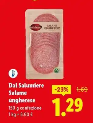 Lidl Dal Salumiere Salame Ungherese offerta