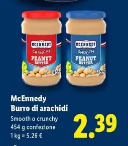 Lidl Mcennedy Burro di arachidi offerta