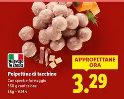 Lidl Polpettine di tacchino offerta