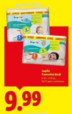 Lidl Lupilu Pannolini Medi offerta
