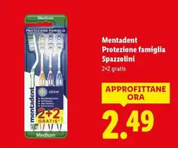 Lidl Mentadent Protezione famiglia Spazzolini offerta