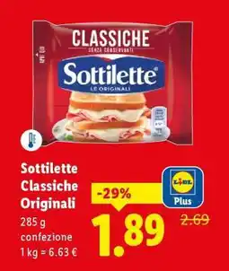 Lidl SOTTILETTE CLASSICHE ORIGINALI offerta