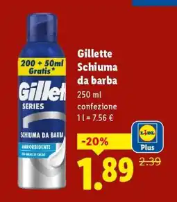 Lidl Gillette Schiuma da barba offerta