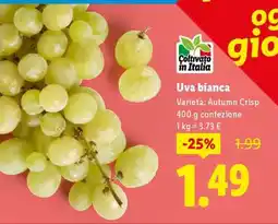 Lidl Uva Bianca offerta