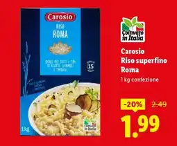 Lidl Carosio Riso superfino Roma offerta