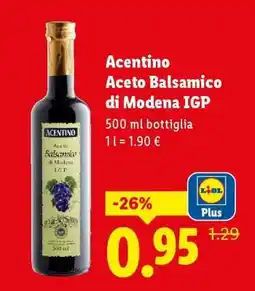 Lidl Acentino Aceto Balsamico di Modena IGP offerta