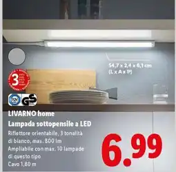 Lidl LIVARNO home Lampada sottopensile a LED offerta