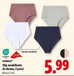 Lidl Slip modellante da donna, 2 pezzi offerta