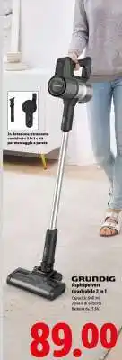 Lidl GRUNDIG Aspirapolvere ricaricabile 2 in 1 offerta