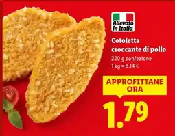 Lidl Cotoletta croccante di pollo offerta