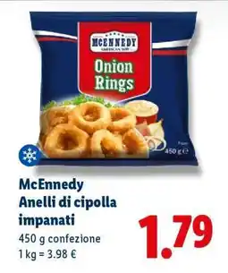 Lidl Mcennedy Anelli di cipolla impanati offerta