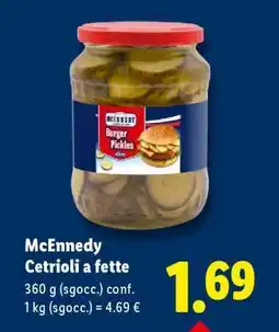Lidl Mcennedy Cetrioli a fette offerta