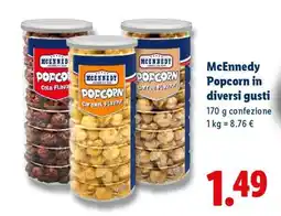 Lidl McEnnedy Popcorn in diversi gusti offerta