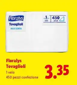Lidl Florays Tovaglioli offerta
