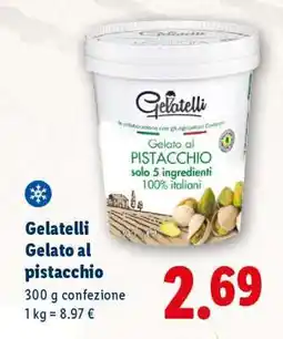 Lidl Gelatelli Gelato al pistacchio offerta