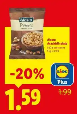 Lidl Alesto Arachidi salate offerta