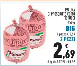 Conad PALLINA DI PROSCIUTTO COTTO FIORUCCI offerta