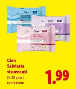 Lidl Cien Salviette struccanti offerta