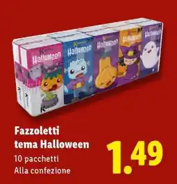 Lidl Fazzoletti tema Halloween offerta