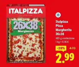 Lidl Italpizza Pizza Margherita 26x38 offerta