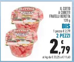 Conad IL COTTO A CUBETTI FRATELLI BERETTA 120 g offerta