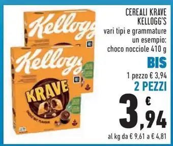 Conad Cereali Krave Kellogg's offerta