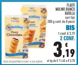 Conad Flauti Mulino Bianco Barilla offerta
