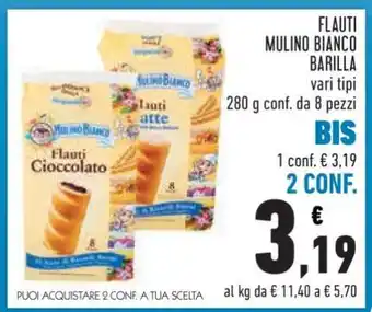 Conad Flauti Mulino Bianco Barilla offerta