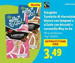 Lidl Fairglobe Tavoletta di cioccolato offerta